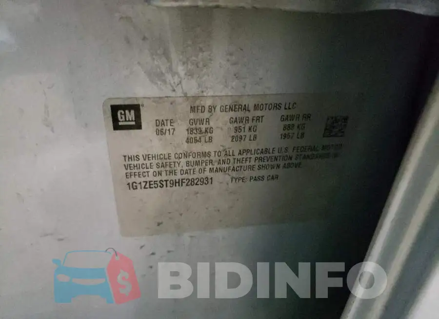 1G1ZE5ST9HF282931 Photo# 12