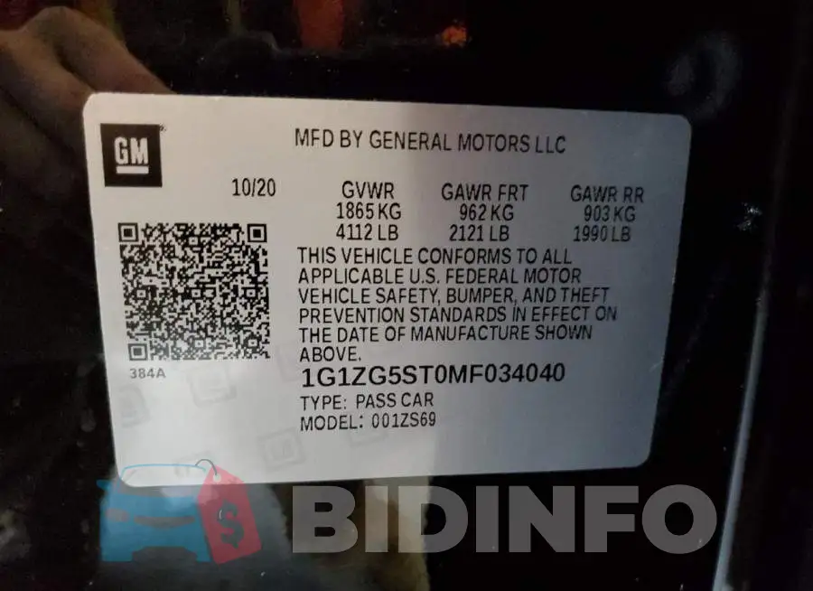 1G1ZG5ST0MF034040 Photo# 12
