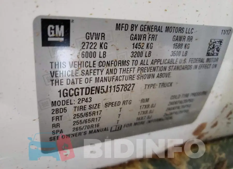 1GCGTDEN5J1157827 Photo# 10