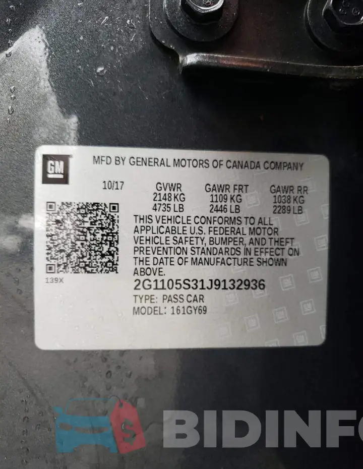2G1105S31J9132936 Photo# 13