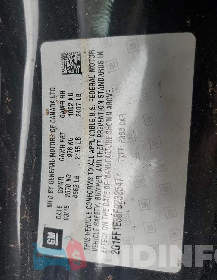 2G1FF1E38F9232547 Photo# 13