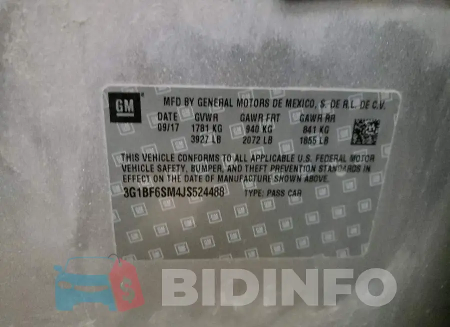3G1BF6SM4JS524488 Photo# 12
