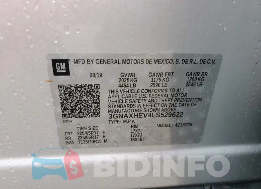 3GNAXHEV4LS529622 Photo# 13