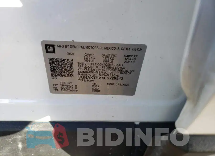 3GNAXTEVXLS729942 Photo# 13