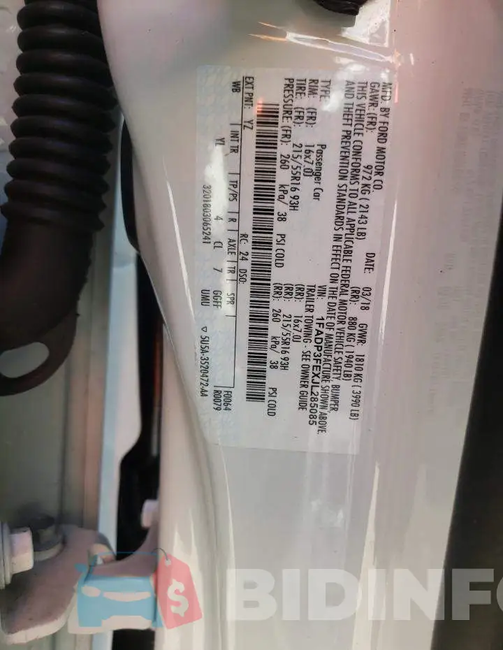1FADP3FEXJL285085 Photo# 12