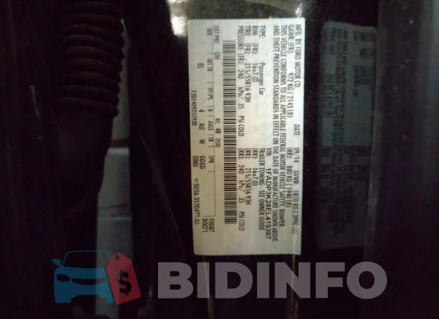 1FADP3K28EL419397 Photo# 10