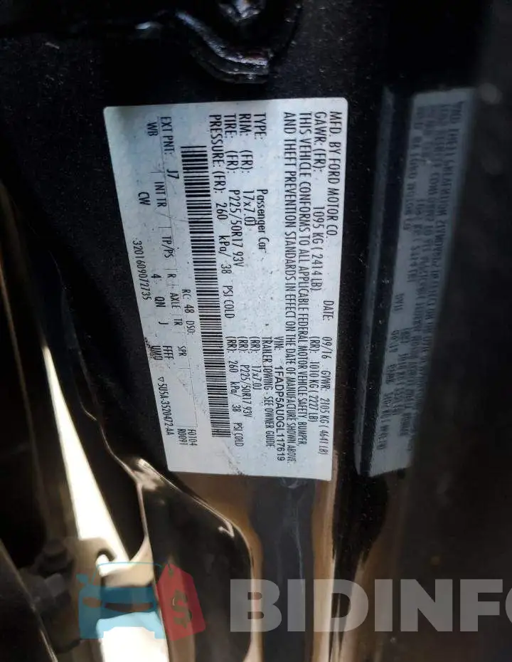 1FADP5AU0GL117619 Photo# 12