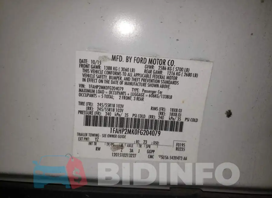 1FAHP2MK0FG204079 Photo# 12