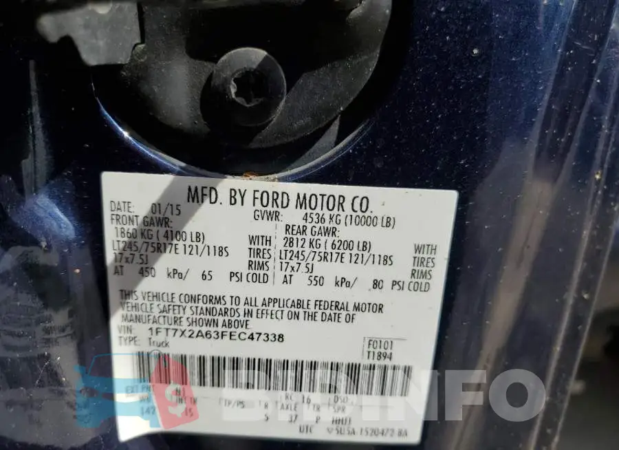 1FT7X2A63FEC47338 Photo# 10