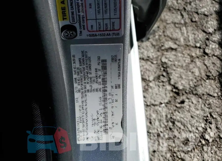 3FADP4EJ3EM103073 Photo# 10