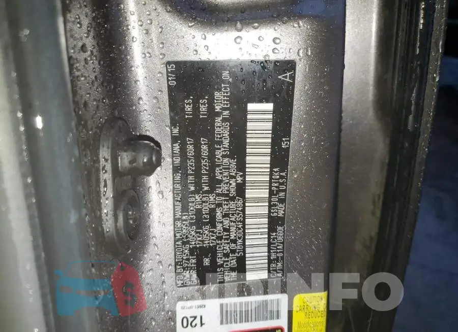 5TDYK3DC4FS574867 Photo# 13