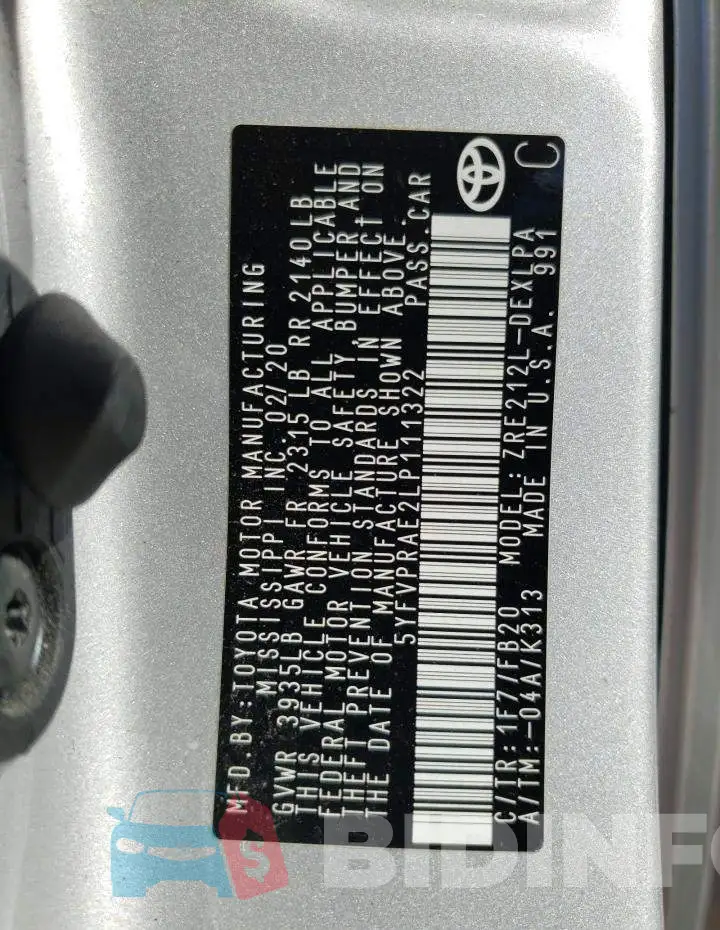 5YFVPRAE2LP111322 Photo# 10
