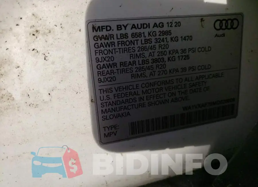 WA1VXAF78MD026009 Photo# 10