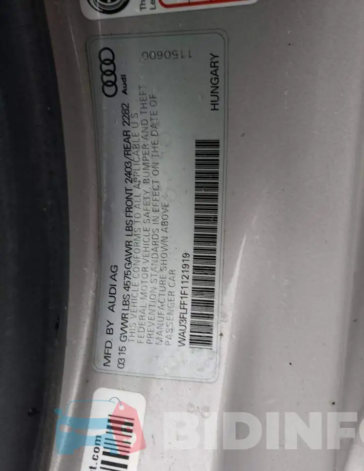 WAU3FLFF1F1121919 Photo# 10