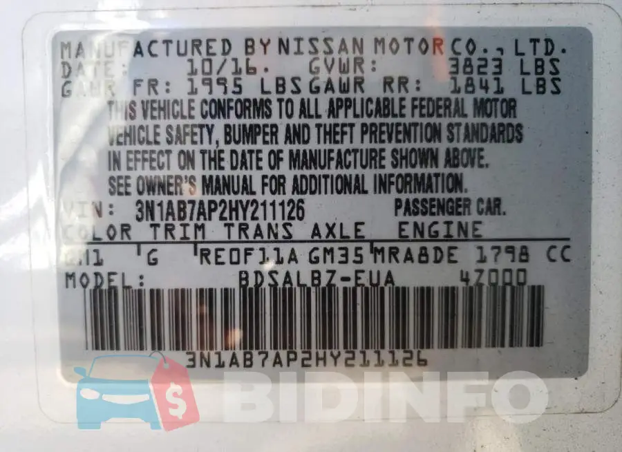 3N1AB7AP2HY211126 Photo# 12