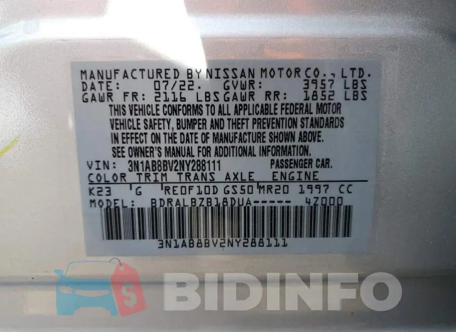 3N1AB8BV2NY288111 Photo# 12