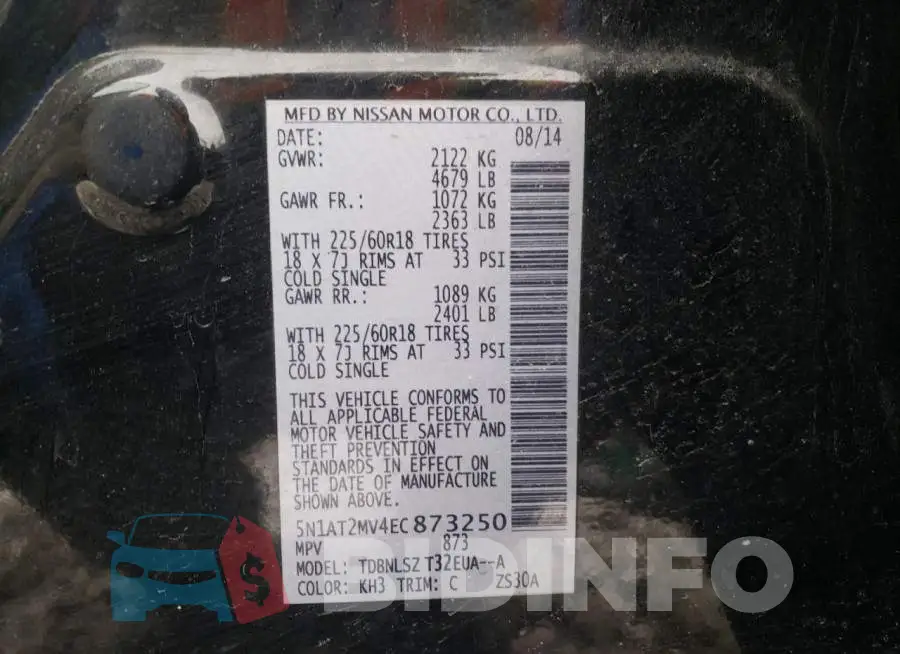 5N1AT2MV4EC873250 Photo# 12