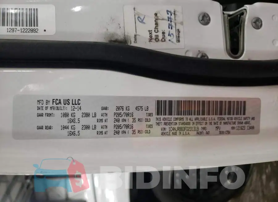 1C4NJRBB3FD231319 Photo# 13