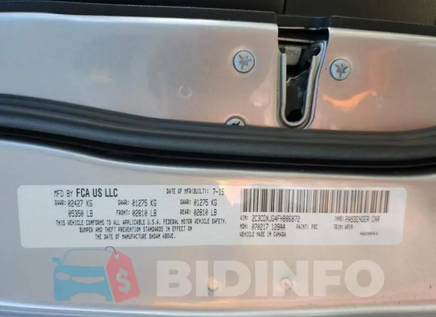 2C3CDXJG4FH886872 Photo# 10