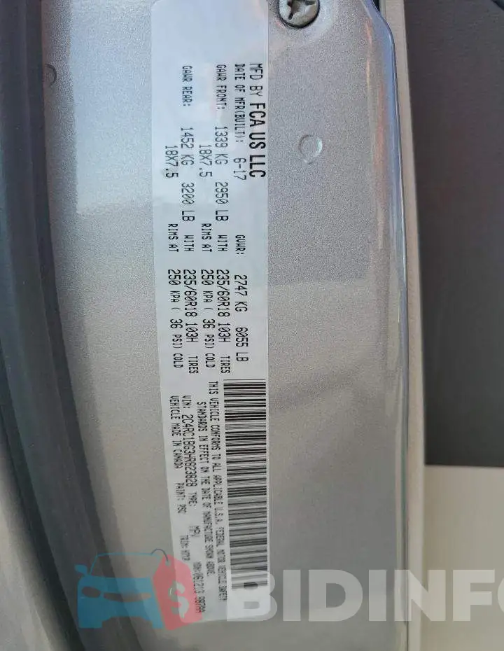 2C4RC1BG3HR823828 Photo# 14