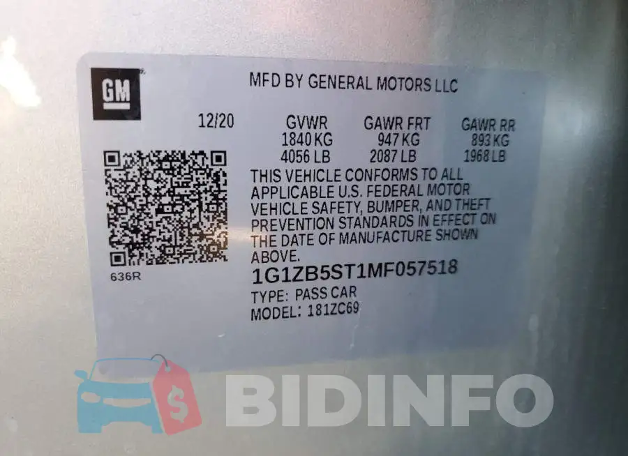 1G1ZB5ST1MF057518 Photo# 10