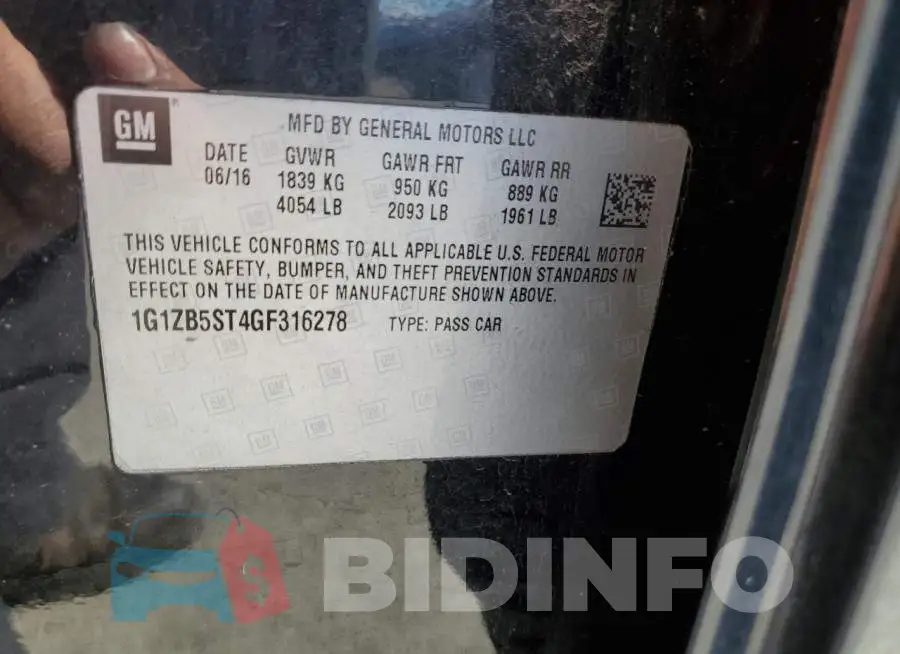 1G1ZB5ST4GF316278 Photo# 12