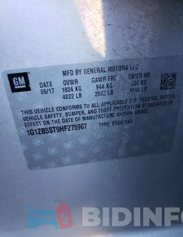 1G1ZB5ST9HF275907 Photo# 12