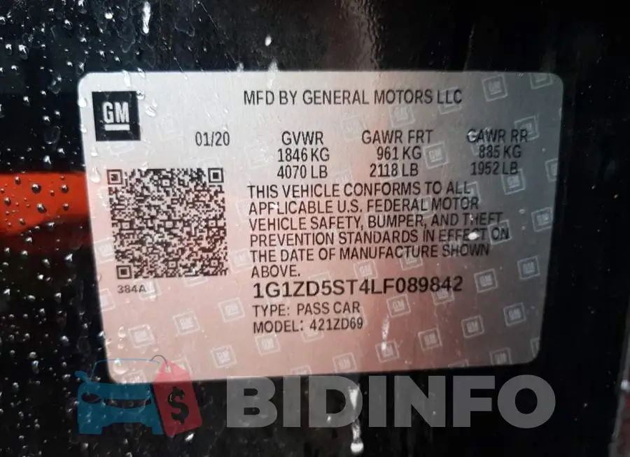 1G1ZD5ST4LF089842 Photo# 12