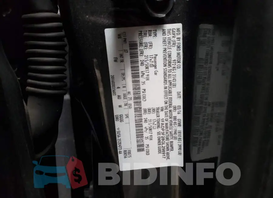 1FADP3F28GL298917 Photo# 12