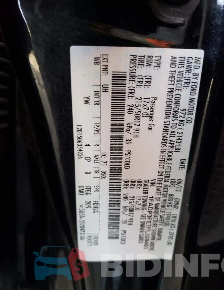 1FADP3FE7FL328403 Photo# 12