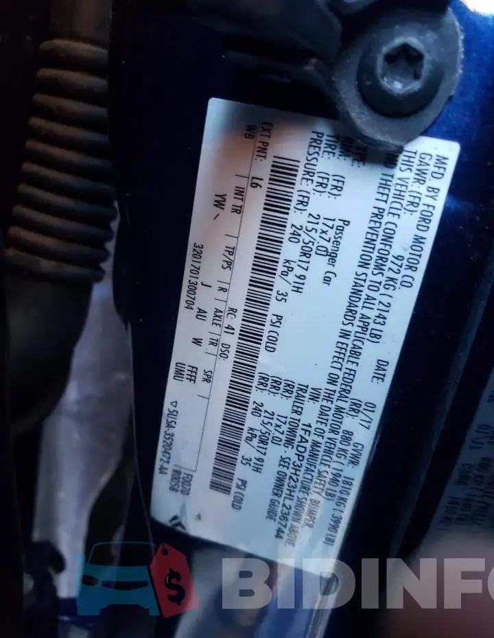1FADP3H23HL236744 Photo# 12