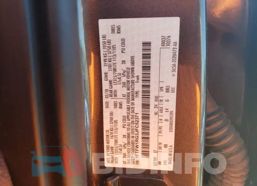 1FTFW1RG3JFC52371 Photo# 10