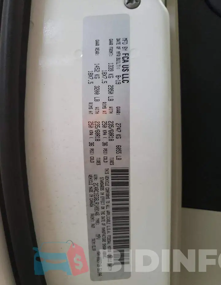 2C4RC1EG6LR109146 Photo# 10