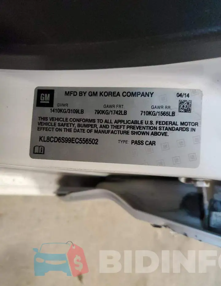 KL8CD6S99EC556502 Photo# 10