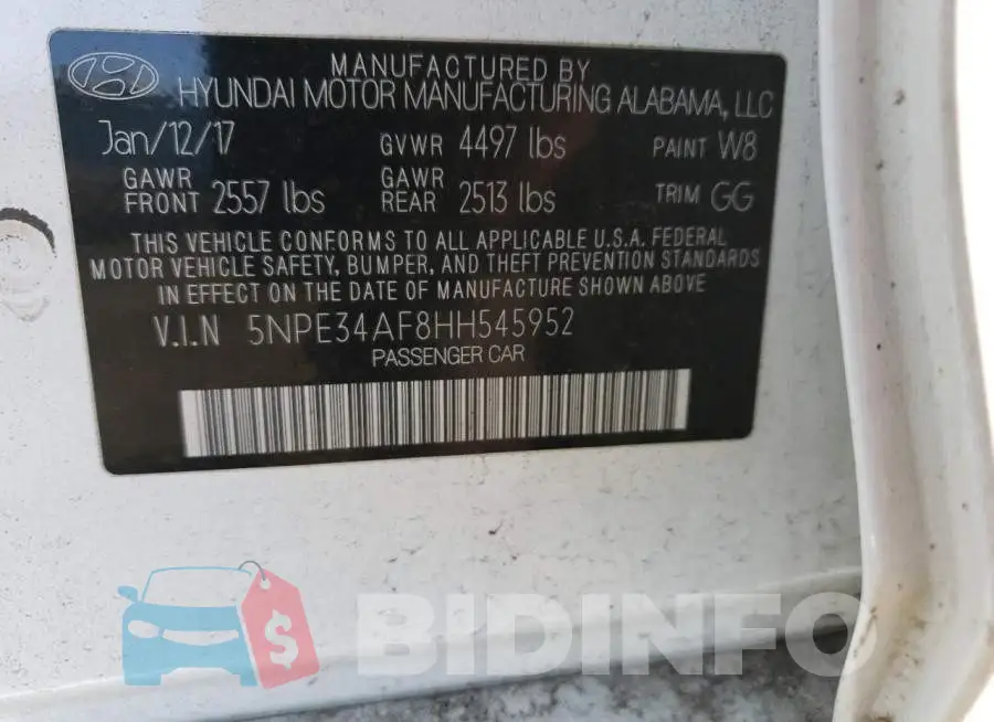 5NPE34AF8HH545952 Photo# 12