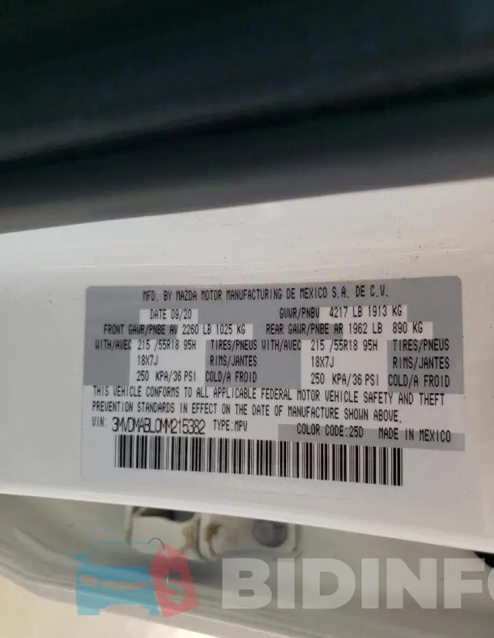 3MVDMABL0MM215382 Photo# 14