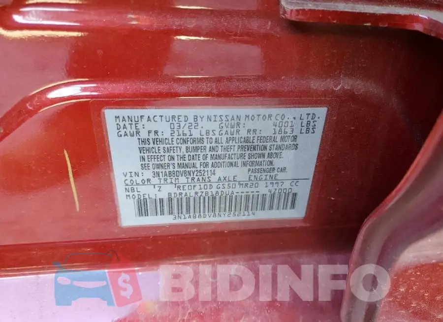 3N1AB8DV8NY252114 Photo# 12