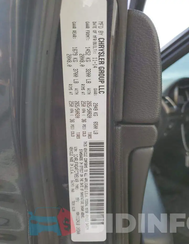 1C4RJFAG4FC705149 Photo# 13