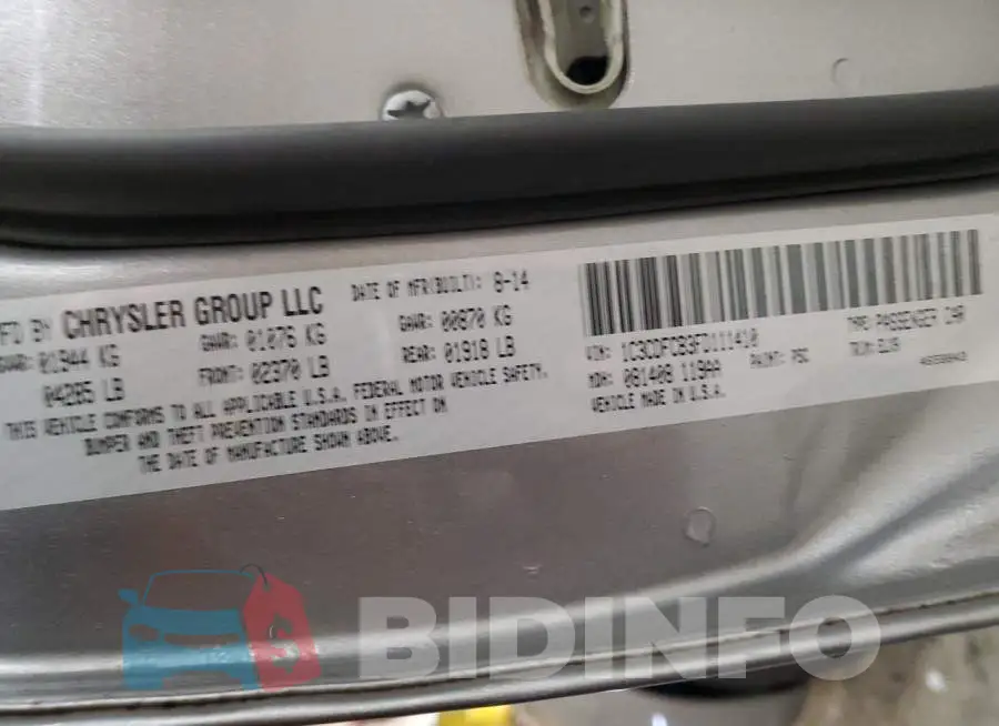 1C3CDFCB3FD111410 Photo# 12
