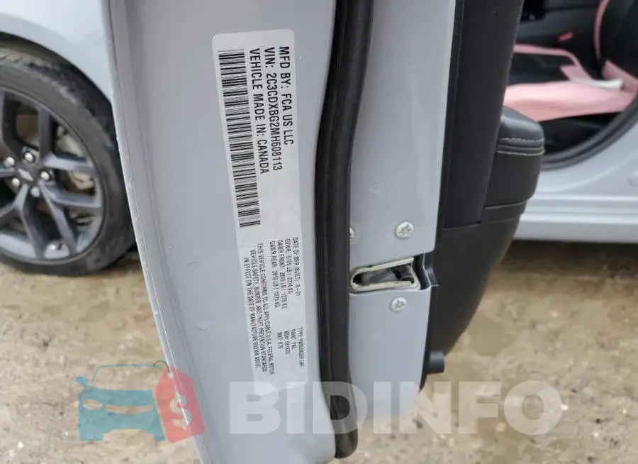 2C3CDXBG2MH608113 Photo# 12
