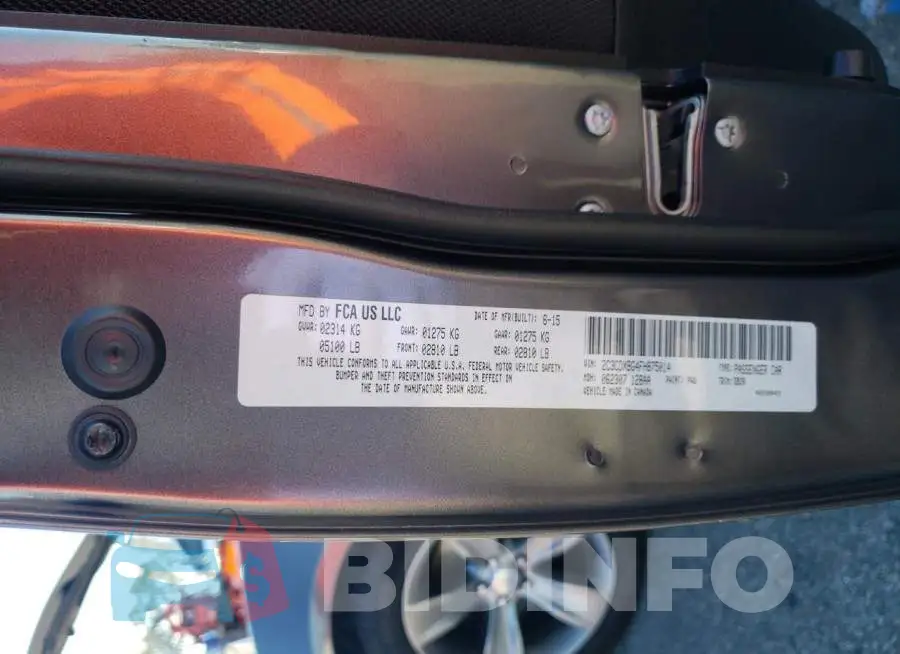 2C3CDXBG4FH875014 Photo# 12