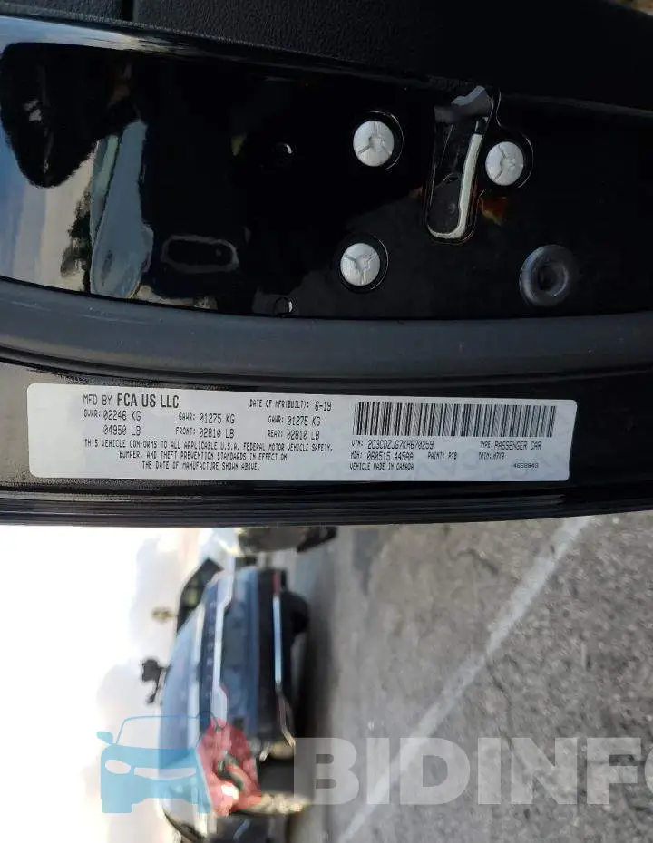 2C3CDZJG7KH670259 Photo# 12