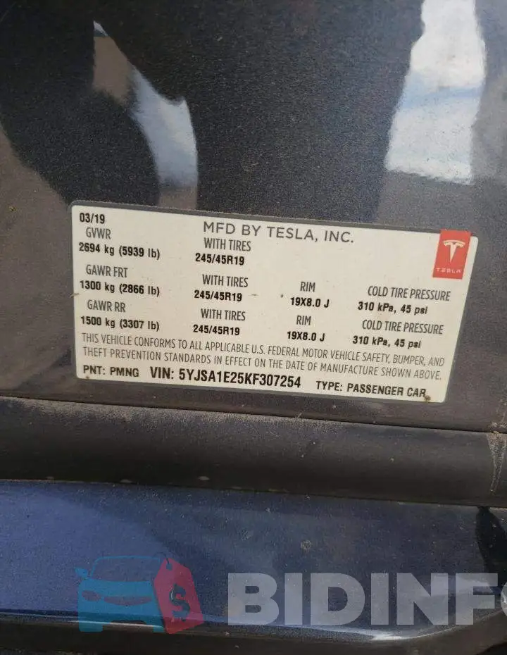 5YJSA1E25KF307254 Photo# 12