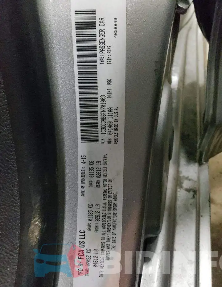1C3CCCAB6FN701003 Photo# 12