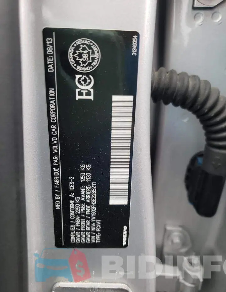 YV1902FH2E2285211 Photo# 12