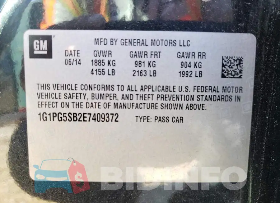 1G1PG5SB2E7409372 Photo# 10