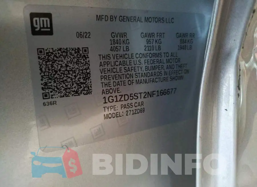 1G1ZD5ST2NF166677 Photo# 12