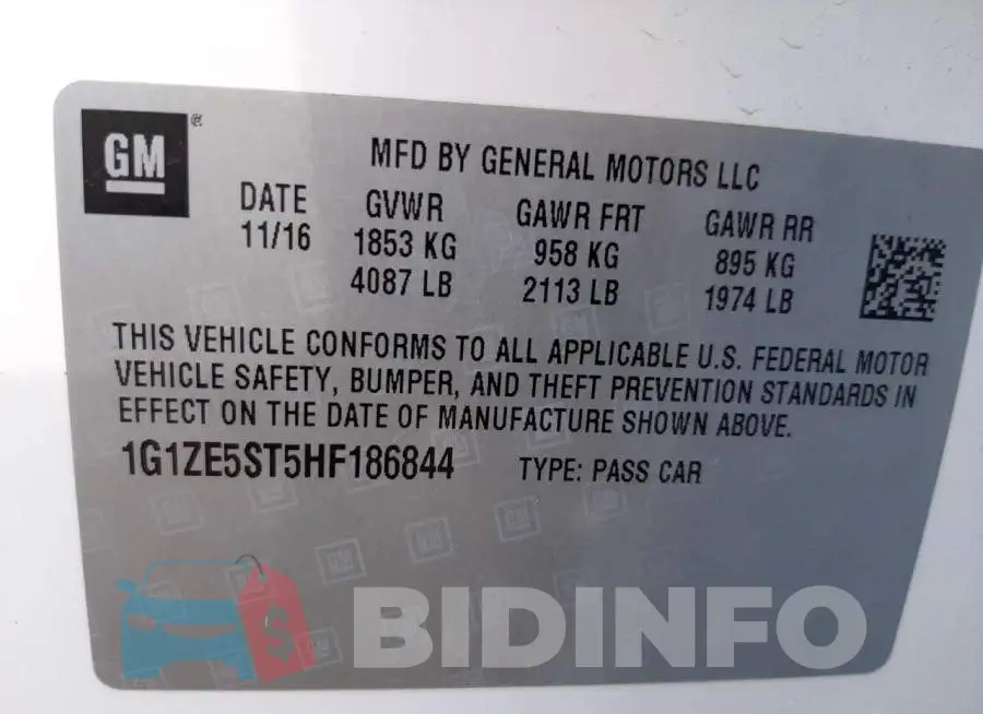 1G1ZE5ST5HF186844 Photo# 10