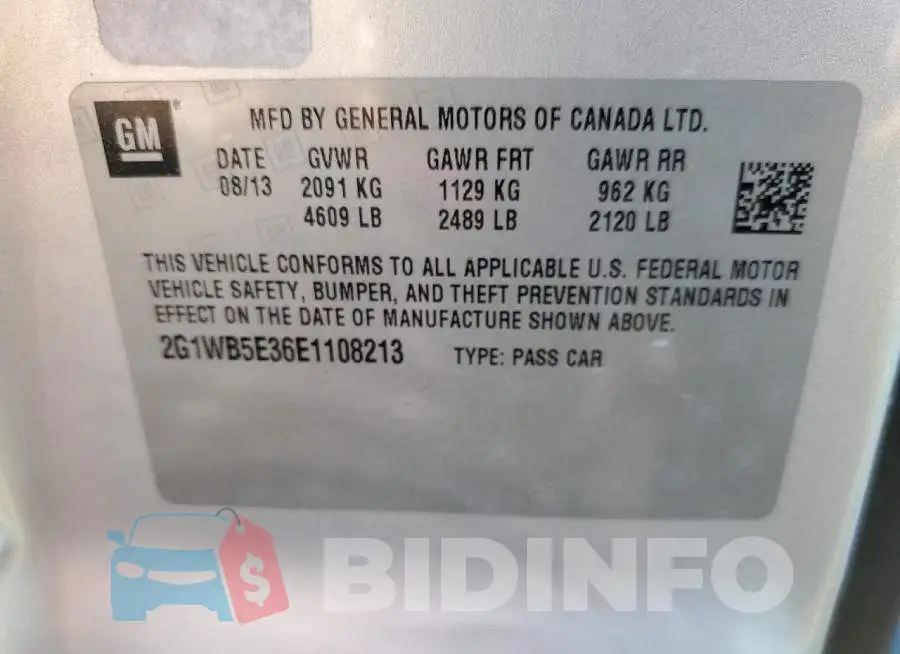 2G1WB5E36E1108213 Photo# 12
