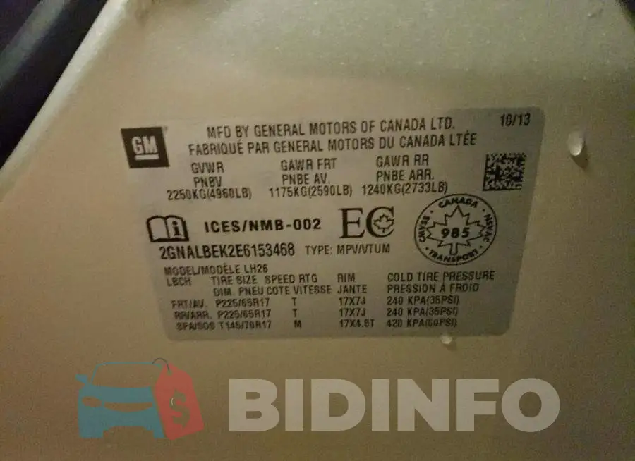 2GNALBEK2E6153468 Photo# 13